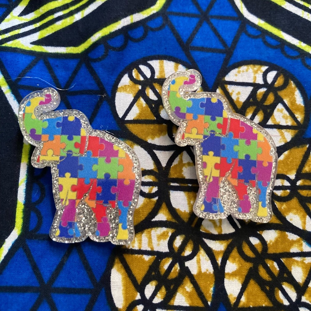 Colorful Puzzle Elephant Kids Toy - Multicolor